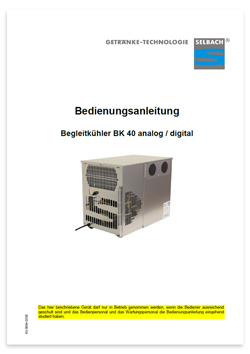 Bedienungsanleitung Begleitkühler